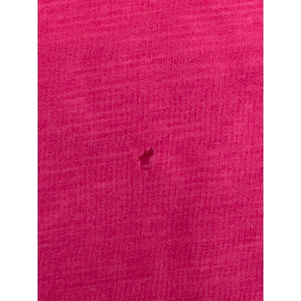 Coldwater Creek Womens V-Neck Tee All Cotton Size L Made In India Hot Pink - Picture 9 of 10